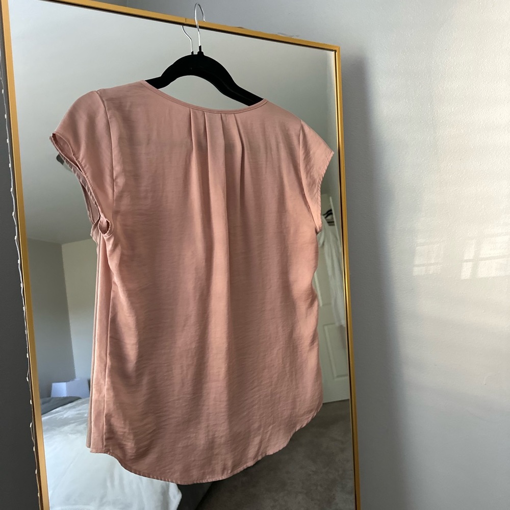 H&M Classic Satin  Tan Blouse - Picture 4 of 4